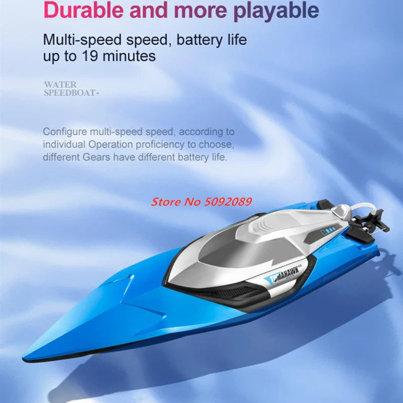 Remote Control, Capsize Reset. RC Racing Speedboat , Carry Bag