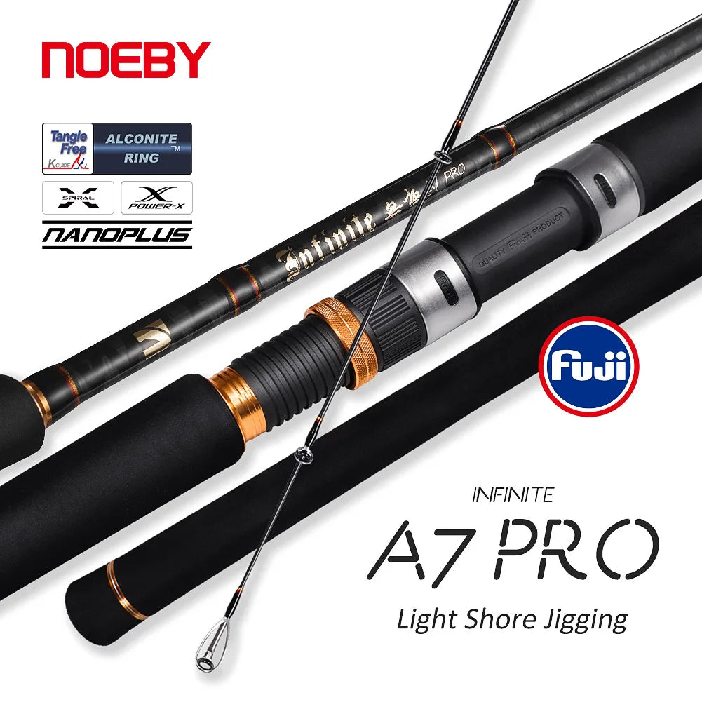 Carbon Jigging, Spinning Seabass Fishing Rod,  Fuji Guide