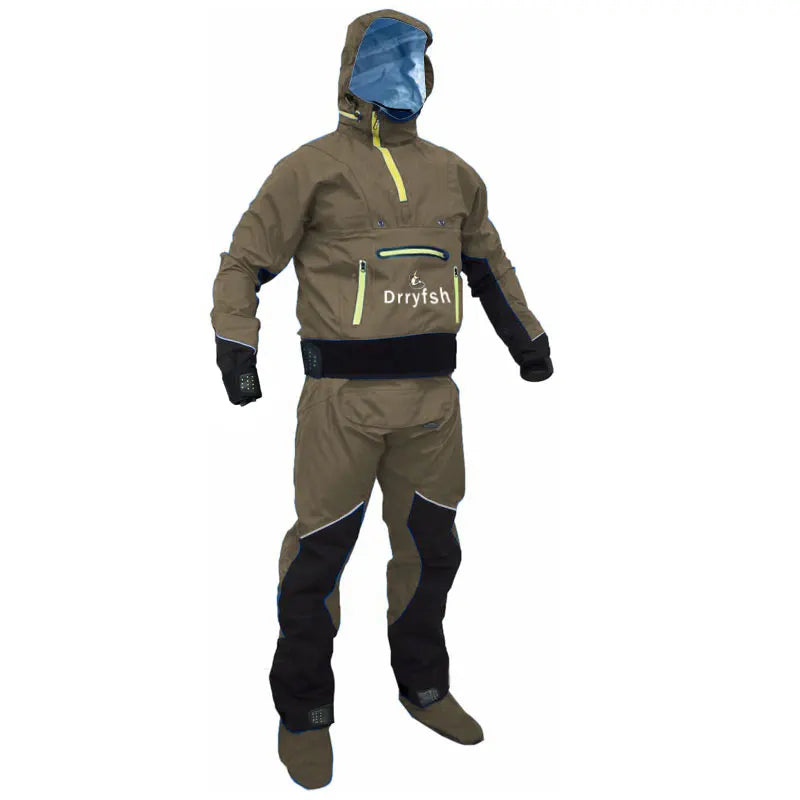 Dry Suit Jacket-Bib Pants - Hooded Unisex