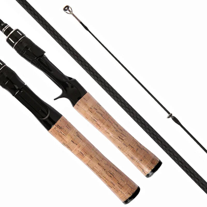 Telescopic Carbon Lure Fishing Rod - Spinning Reel