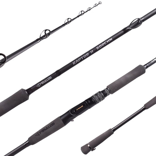 Mavllos RaptorII Tuna Jigging Carbon Tip Ultralight Fishing Rod Boat Casting  Rods