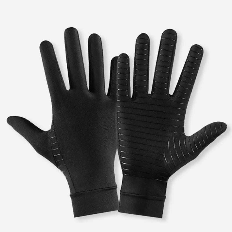 Compression Arthritis  Unisex Non Slip Black Gloves,