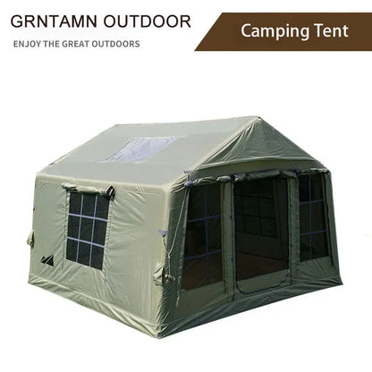 Campaign Hut 10 People Inflatable Foldable Waterproof Tent