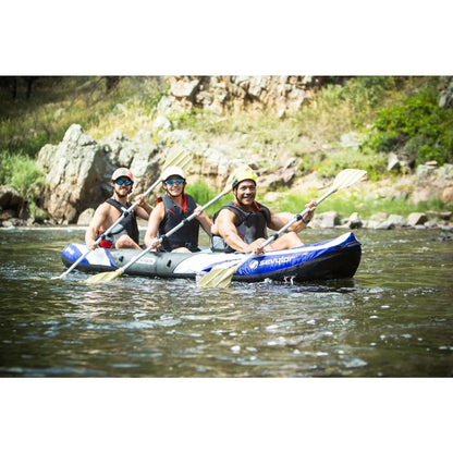 3-Person Heavy PVC Inflatable Kayak with Seats & Handles