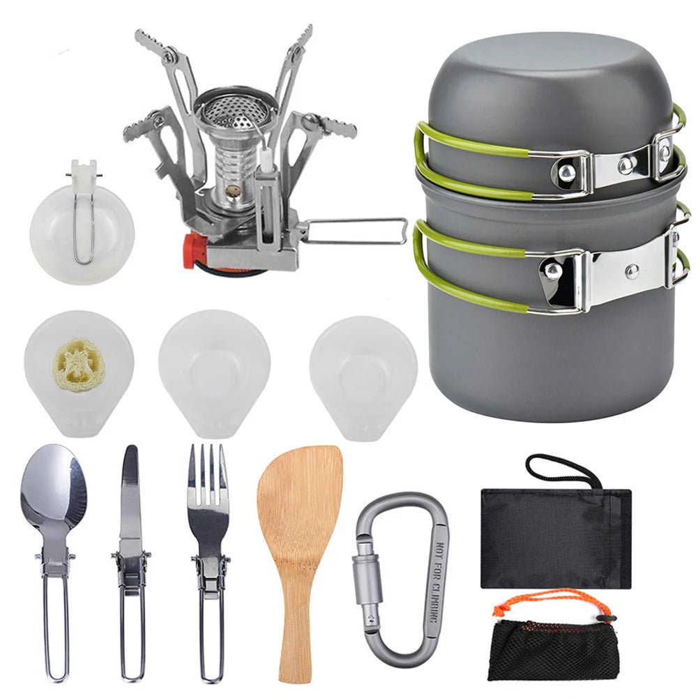 Camping  Aluminum Cookware  (Pots, Kettles, Utensils)