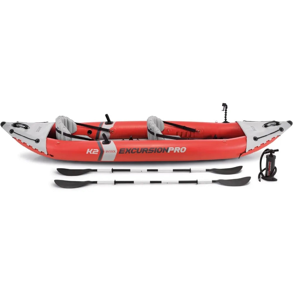 Inflatable Kayak Includes 86in Kayak Paddles and High-Output Pump – SuperTough PVC