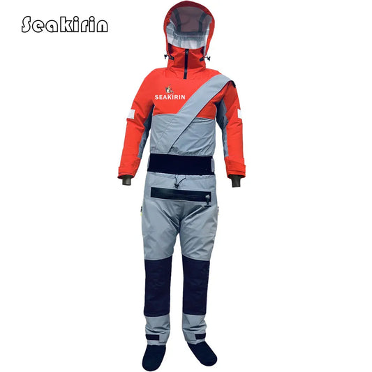 Mens Breathable Dry Suit for Cold Water Rafting and Fishing