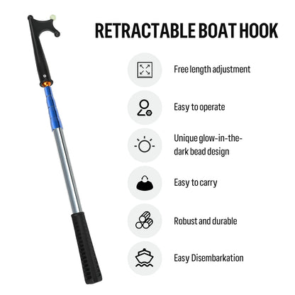 Telescoping Boat Hooks Adjustable Push Rod