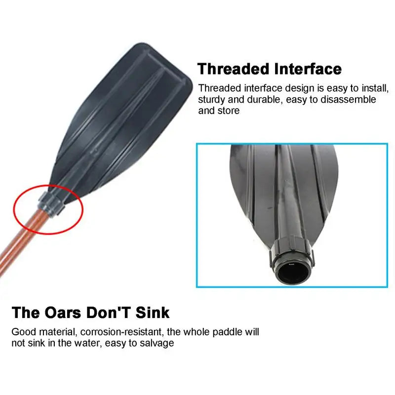 Detachable Boat Oars Kayak Paddle Thickened Blades